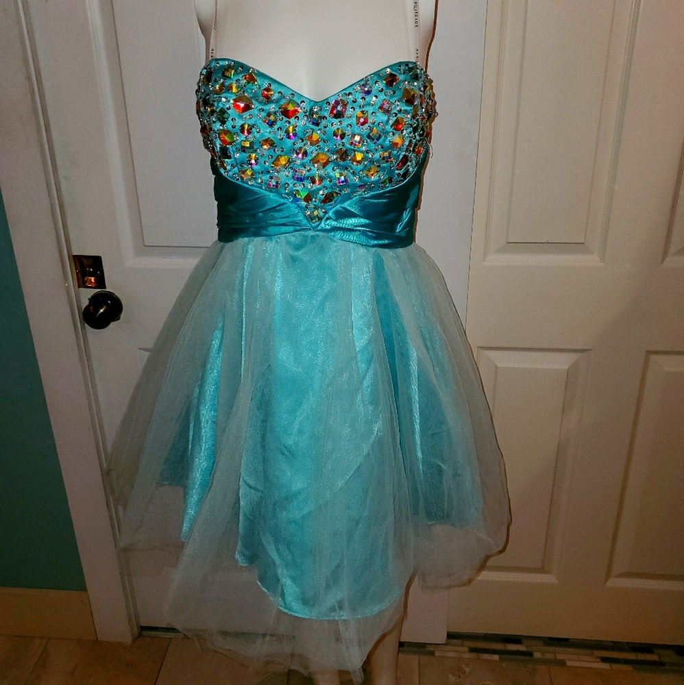 Light blue prom dress